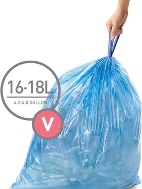 Simple Human Custom Fit Recycling Can Liners V 16-18 gallon NEW 80 count